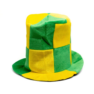 CHAPEU CARTOLA QUADRICULADO BRASIL 20898