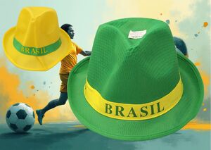 CHAPEU DE POLIESTER 24 CM X 28 CM 20927