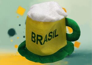 CHAPEU COPA POLIESTER 28 CM X 18 CM X 22 CM 20902