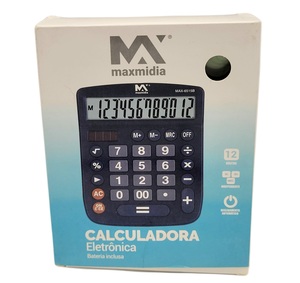 CALCULADORA ELETRONICA 12 DIG MAX-6515B
