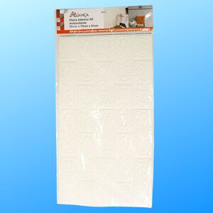 PLACA AUTO-ADESIVA DECORATIVA PARA PAREDE 70X77X3CM 20940