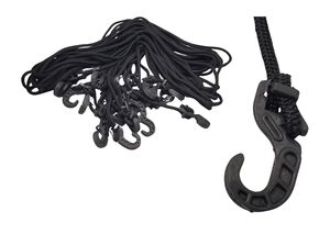 ELASTICO BAG. CONV. 2M - GANCHO PLAST.  COM 10 UNIDADES