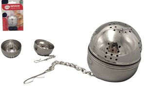 INFUSOR CHA DE ACO INOX 4 CM X 4 CM X 4,5 CM