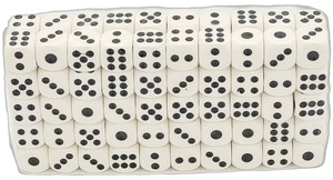 DADOS 16MM C/100PCS  BRANCO AX13720