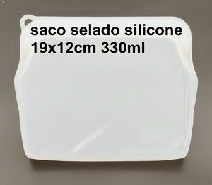 SACO SELADO DE SILICONE TAM 19X16CM  PARA ALIMENTOS 19312