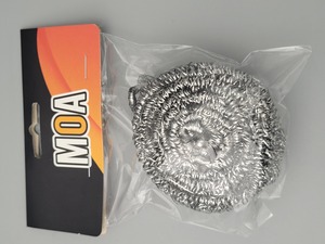ESPONJA DE AÇO INOX 6,5 CM X 4,5 CM MOA UNIDADE