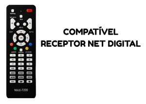 CONTROLE MAX-7209 COMPATÍVEL RECEPTOR NET DIGITAL