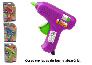 PISTOLA DE COLA BIVOLT 12W SUPORTE DE METAL CORES SORTIDA
