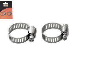 KIT 2 ABRACADEIRA INOX ROSCA S/FIM 5/8POL