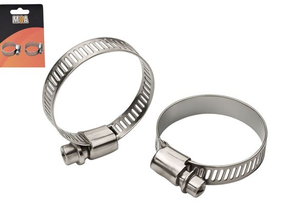 KIT 2 ABRACADEIRA INOX ROSCA S/FIM 1POL