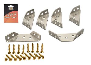 KIT COM 6 CANTONEIRA PARA REFORÇO DE MOVEIS MOA