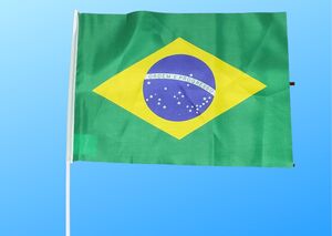 BANDEIRA BRASIL COPA POLIESTER COM HASTE 60X90CM 13955/20876