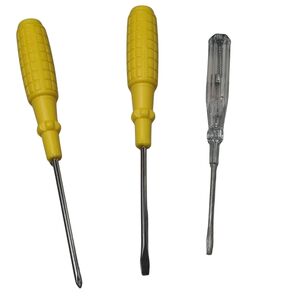 KIT CHAVES DE FENDA PHILIPS E TESTE ELETRICISTA 3 PE?AS