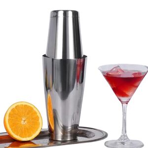 COQUETELEIRA 2 COPOS 750 ML E 500 ML ACO INOX