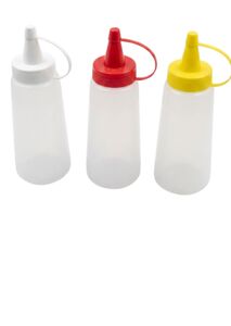 BISNAGA 200ML KIT 3 PECAS TRANSPARENTE KB200T