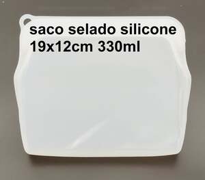 SACO SELADO DE SILICONE TAM 19X16CM  PARA ALIMENTO