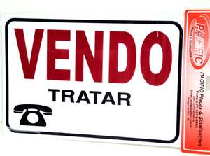 PLACA VENDO 20X30