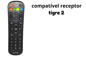 CONTROLE REMOTO LE-7115 COMPATIVEL RECEPTOR TIGRE