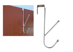 GANCHO DUPLO DE METAL 18 CM X 11 CM