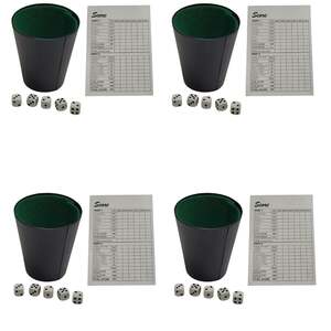 KIT 4 JOGO DE DADOS 7 PCS 9 CM X 8 CM  GENERAL/BOZ