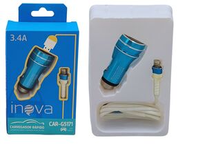 CARREGADOR COMPATIVEL IPHONE I6 VEICULAR INOVA CAR-G5171