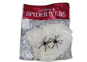 TEIA DE ARANHA HALLOWEEN BRANCA 19027