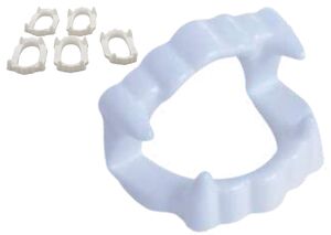 PRESAS DENTADURA BRANCA C/ 5