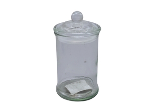 POTE DE VIDRO COM TAMPA HERMETICO 350ML 19983 14X8 CM