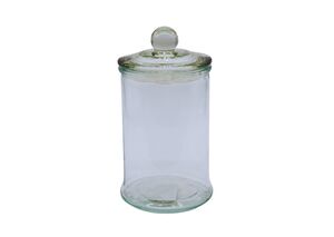 POTE DE VIDRO COM TAMPA HERMETICO 150ML 19984 11X6 CM