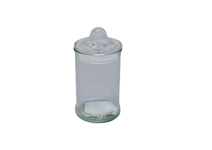 POTE DE VIDRO COM TAMPA HERMETICO 150ML 19984 11X6 CM
