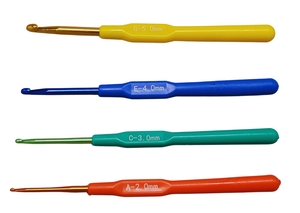 AGULHAS DE CROCHET KIT 4 PEÇAS DE 14CM 20012