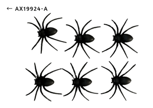BICHOS DE PLASTICO ( 6 ARANHAS) 19924