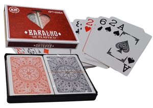 BARALHO DE PLASTICO 1 PAR 54X57 CM 87MM 13712