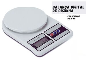 BALANCA DIGITAL P/ COZINHA 10KG PLASTICO 22,5X15,6X3,6CM