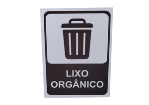 PLACA MAT. REC. - LIXO ORGAN 15X20