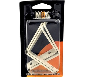 KIT 4PCS CANTONEIRA  6CM X 6CM X 2CM BICROMATIZADA FERRO